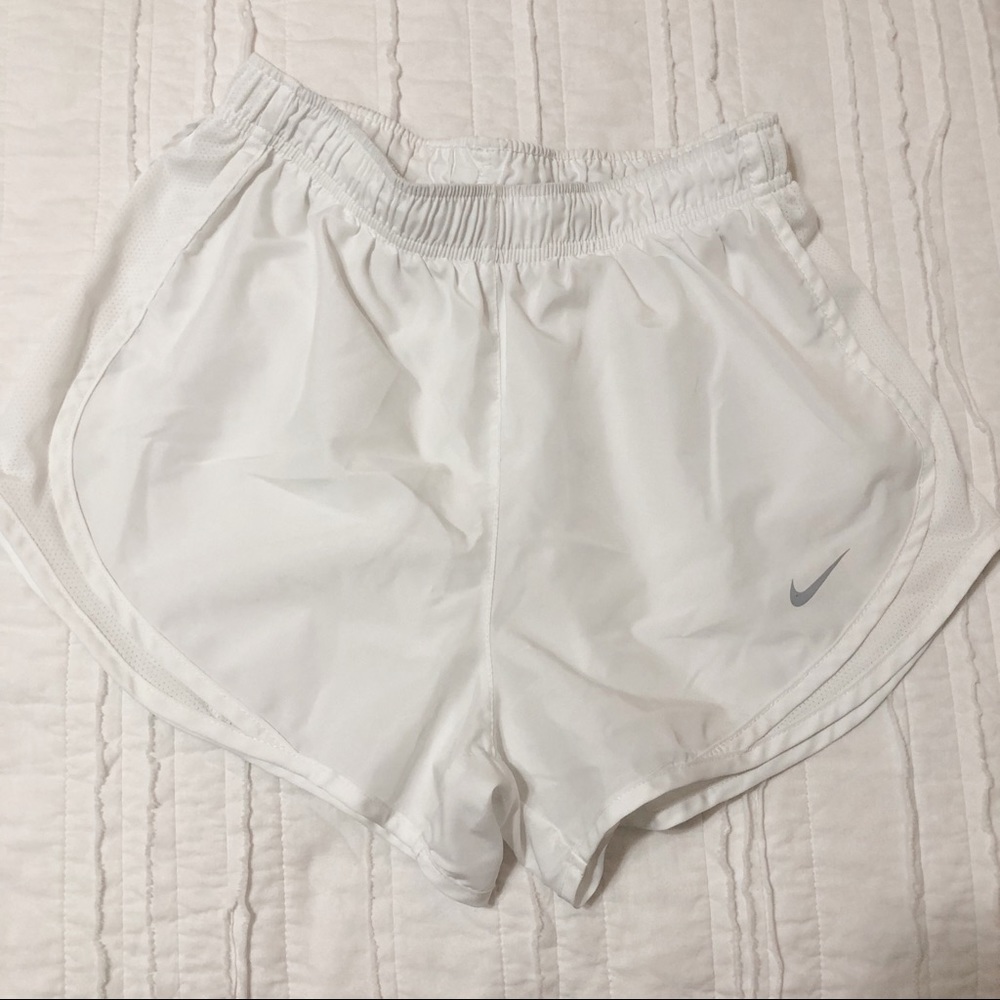 White Nike Tempo Shorts